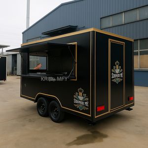 Camión de Comida Móvil, Camioneta de Hamburguesas con Barbacoa, Camión de Catering Totalmente Equipado, Remolque de Concesiones de Palomitas de Maíz, Carrito de Venta de Hot Dogs, Carrito de Comida Callejera - Product Image 1