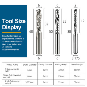 Joseph's Best-selling High-quality Solid Hard AlloyCNCengraving Milling <b>Cutter</b> Suitable for Density Boards PVC Timber - Product Image 2