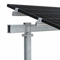 Système de montage pour ferme solaire, structure de support au sol pour panneaux photovoltaïques, pour projet utilitaire
