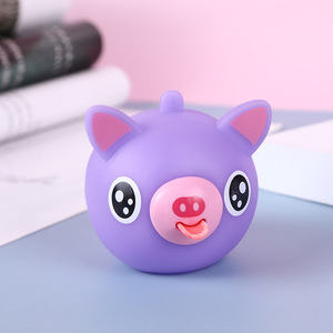 Tête d'animal réaliste à presser, jouet anti-stress en mousse TPR à récupération lente, jouet sensoriel Kawaii pour le bureau - Product Image 3