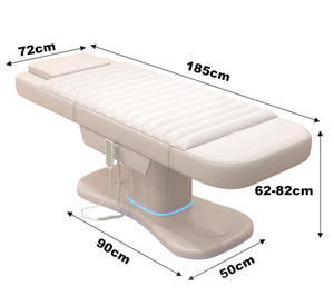 Fauteuil de beauté inclinable multi-positions avec levage électrique à une touche pour la tête et les pieds |   <span class=keywords><strong>Lit</strong></span> en mousse haute densité et douce - Product Image 5