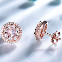 Pendientes de circonita cúbica de racimo de Plata de Ley 925 a la moda con ojos malvados turcos Género de joyería fina