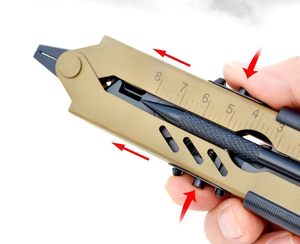 Pince multifonction pliable portable EDC tout acier grande taille pour la défense personnelle en extérieur et le camping - Product Image 5