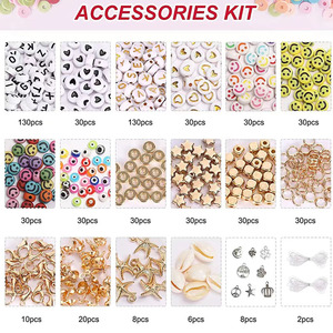 108 Colors Boxed Soft Pottery Clay <b>Beads</b> Toys Bracelet Making <b>Kit</b> Spacer Flat Round Polymer Clay <b>Beads</b> for Jewelry Making - Product Image 3