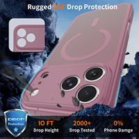 Coque magnétique translucide mate pour iPhone 18 Pro Max, sensation de peau givrée, antichoc, pour iPhone 15 16 17 18