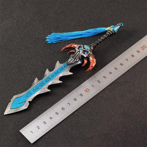 Accesorios de <span class=keywords><strong>juego</strong></span> Warcraft nuevo lanzamiento Naxsamas Undead Killer 20cm arma todo Metal espada modelo juguete Decoración - Product Image 5