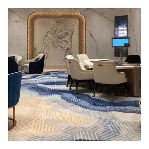 尼龙材料Axminster地毯豪华地板定制设计可洗提花高切绒技术经典酒店地毯