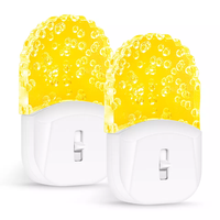ZHILAI Veilleuse LED moderne mini en acrylique ambre avec capteur, à brancher, à intensité variable, économie d'énergie, pour chambre et couloir, certifiée FCC