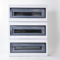 Tableau de distribution électrique en acier galvanisé DMT 66 voies, indice de protection IP30, 220-240V, usage industriel, montage en surface