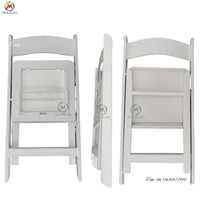 Top qualité en gros chaise pliable événement de mariage en plastique Wimbledon chaises de jardin en résine blanche chaise pliante extérieure