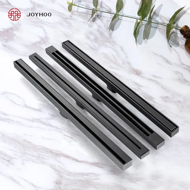 Floor Shower Drainer 20-200 Cm Long Channel Bathroom Invisible Linear Tile Insert Floor Drain Stainless Steel 304 Customized