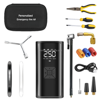 Compresseur d'air personnalisé avec pompe à pneus 4500 mAh et gonflage sans fil pour voitures, vélos électriques et camping en plein air