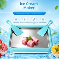 Moule à glace manuel en acier inoxydable 304, non électrique, flexible, pour rouleaux de crème glacée, réutilisable, écologique, facile à utiliser, pour la maison