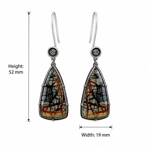Orecchini Pendenti in Vetro Colorato a Tema Picasso, Ornamenti per Orecchie in Stile Vintage, Fornitura Diretta dalla Fabbrica - Product Image 5