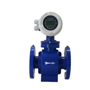 Konverter Flowmeter Elektromagnetik, Pengukur Aliran Magnetik Sensor Aliran Air Garam Asam untuk Perawatan Air Kota