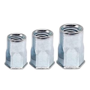 Tuerca remachable ciega de cabeza pequeña semihexagonal pasiva de níquel, de acero al carbono, Rivnut M3-M12, para muebles y gabinetes, de fábrica - Product Image 2