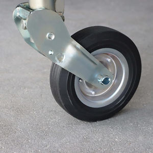 <span class=keywords><strong>Roue</strong></span> <span class=keywords><strong>jockey</strong></span> semi-<span class=keywords><strong>automatique</strong></span> robuste 60mm 400kg Charge maximale 220x65mm Montage direct sur bride | Stabilisateur de caravane et de remorque - Product Image 5