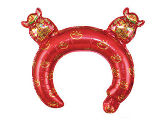 Lucky koi – ballons à bandeau, nouveaux couvre-chef gonflables à la carpe <span class=keywords><strong>rouge</strong></span>, ballons en <span class=keywords><strong>Film</strong></span> d'aluminium pour la décoration du Festival de la lanterne du nouvel an - Product Image 2
