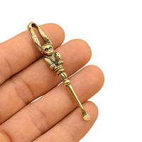 Cuillère d'oreille en laiton motif singe, vente en gros