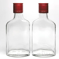 Bouteille en verre transparente de 100 ml et 120 ml pour spiritueux, Baijiu, Vodka, avec bouchon à vis ROPP – Offre spéciale usine