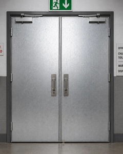 Porte coupe-feu en acier de qualité supérieure pour hôpitaux, écoles, hôtels et bâtiments publics disponible à prix réduit - Product Image 4