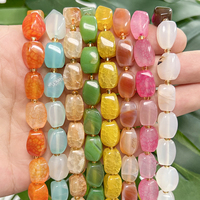 Perles en pierre d'agate naturelle en forme de bouton, prix d'usine, perles en vrac pour la fabrication de bijoux, bracelets et colliers DIY