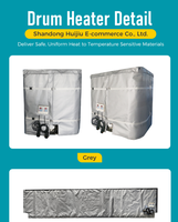 Chauffe-réservoir électrique MEGA YUNENG pour IBC 1000L, veste chauffante isolée, thermostat numérique, 4000W, 120V, portable, pour usage industriel