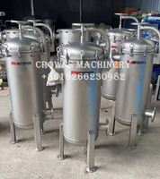 Boîtier de filtre multi-sacs en acier inoxydable 304 haute capacité pour tour de refroidissement et eau de process