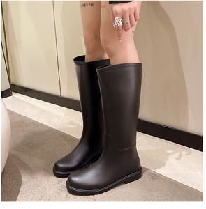 מגפי גומי נשים YL186 סיטונאי, קלים, אופנתיים, נוחים, בגובה הברך, PVC, עמידים למים, לנשים - Product Image 2