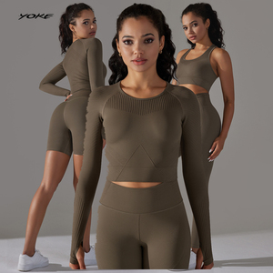 YOKE New Seamless Activewear Women Sports Clothes Plus Size Wears Gym Women Sports Fitness Yoga Set for Female