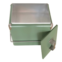 Glacière en métal de nouvelle conception 7L/13L/17L/28L, boîte de refroidissement pour le jardin