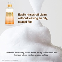 Gel douche éclaircissant à l'acide salicylique pour peaux ternes et irrégulières, gel douche éclaircissant à la vitamine C, savon de douche quotidien