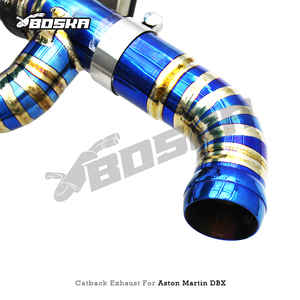 Sistema de Escape Catback con Válvula para Aston Martin DBX 707 V8 4.0TT 2022-2025, Tubo de Escape y Silenciador de Titanio Boska Racing - Product Image 4