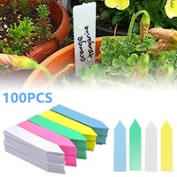 100 pièces étiquettes de plantes de jardin accessoires de plantes Pots de fleurs étiquettes de plantes en plastique marqueurs de pépinière étiquette plateau marque outil de bricolage