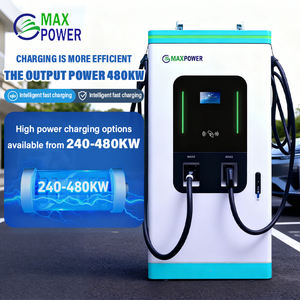 Estación <span class=keywords><strong>de</strong></span> Carga Rápida para Vehículos Eléctricos <span class=keywords><strong>de</strong></span> 240kW 480kW, Montada en el Suelo, con Conectores CCS1, CCS2, GBT y CHAdeMO, con 4 Conectores - Product Image 1