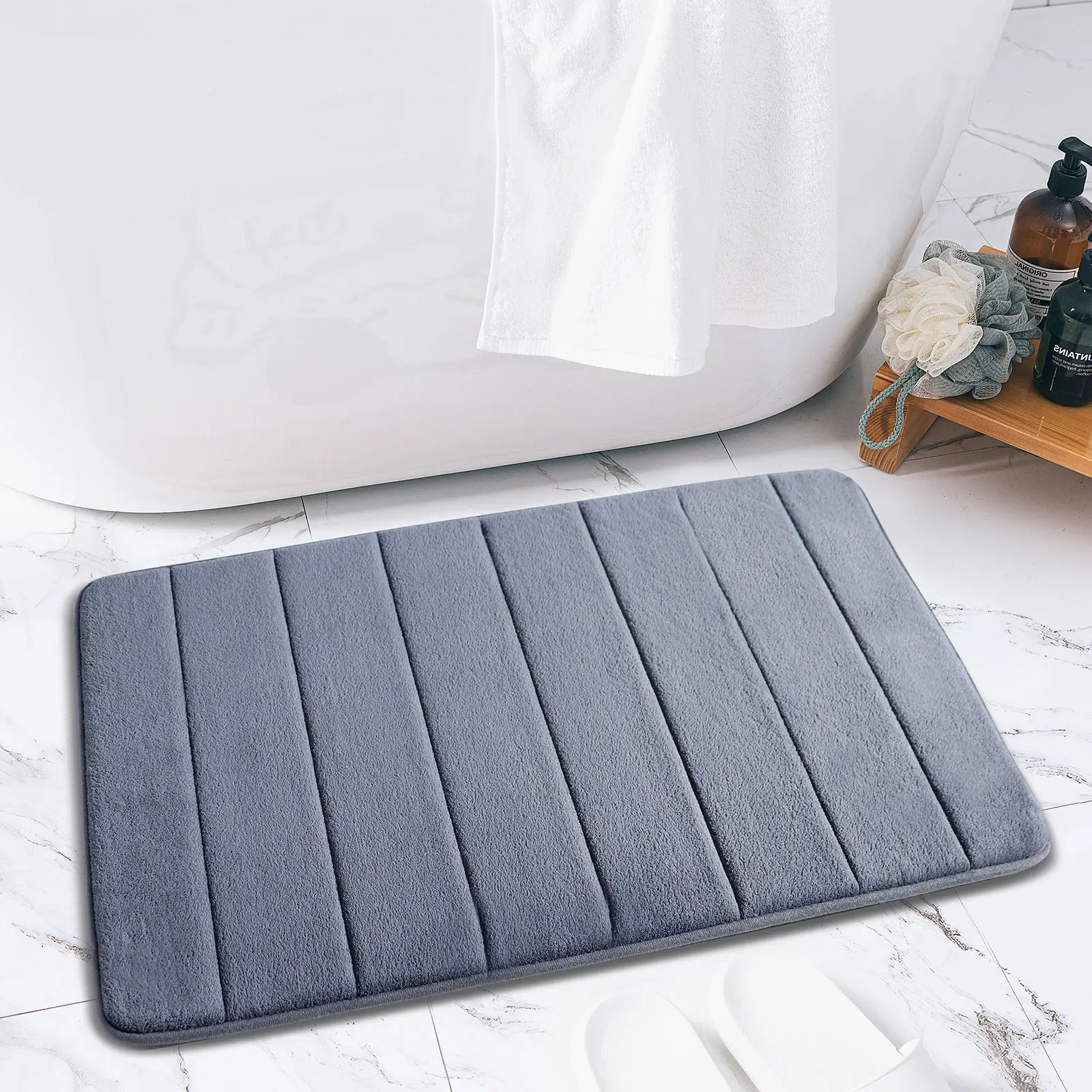 Manufacture Non Slip Bath Mat Memory Foam Mat Bath Rugs Mats ShowerFor Bathroom