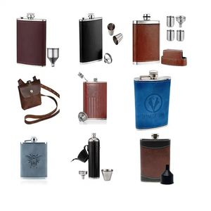 4 औंस 5 औंस 8 औंस 8 औंस व्हिस्की स्टेनलेस स्टील 304 हिप फ्लास्क काले सोने की चांदी की शराब कूल्हे रूस के लिए - Product Image 4