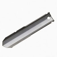 Spatule-outil industrielle d'extérieur en titane pur argenté, dentelée, ultra-légère, portable, multifonctionnelle pour le camping et le jardinage