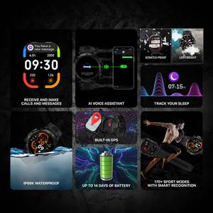 Reloj Inteligente CARBINOX Blaze con GPS, Resistente, Monitor de Actividad Física, Resistente al Agua IP69K, Pantalla de Cristal <span class=keywords><strong>Gorilla</strong></span> de 1.43 Pulgadas, 170 Modos Deportivos, Ligero - Product Image 3