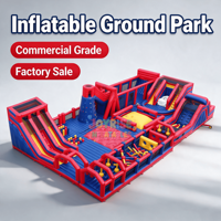 Vente d'usine : Parcours d'obstacles gonflable géant de qualité commerciale, aire de jeux gonflable extérieure pour enfants et adultes