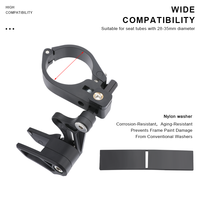 Guide de chaîne de vélo RIDERACE en nylon léger et durable, stabilisateur de chaîne pour VTT et vélo de route, compatible avec les tubes de selle de 28 à 35 mm, accessoires de vélo