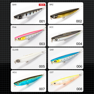 Leurre dur de surface Hunthouse Sparrow Pencil 90mm 11.5g avec yeux 3D, flottant, en plastique, pour la pêche - Product Image 5
