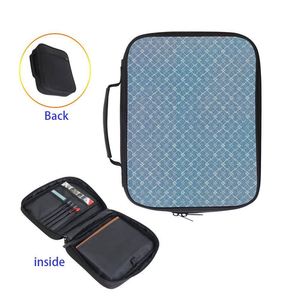 Housse de livre en polyester 600D avec logo personnalisé par sublimation, impression à la demande, sac de rangement pour Bible avec fermeture éclair - Product Image 5