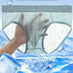 Calzoncillos de Nailon Jacquard para <span class=keywords><strong>Hombre</strong></span>, Estilo Sexy y Delgado, Transpirables y Cómodos - Product Image 4