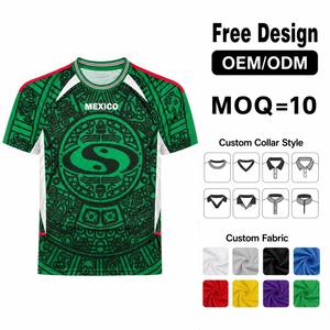 Jersey Sepak Bola Kustom |   Kaos Sepak Bola Lengan Pendek Bahan Polyester 100% Cetak Digital Bernapas |   Produsen Seragam Tim OEM - Product Image 1