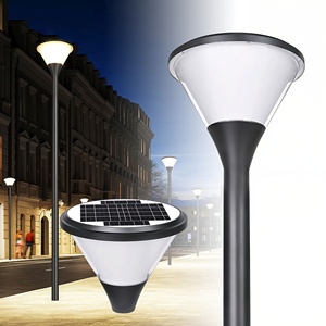 Luces Solares LED de Jardín de 30W, Resistentes al Agua IP65, de Aluminio, Regulables, de Alta Luminosidad Ra85, Ángulo de Haz de 180°, para Paisajismo, Venta al Por Mayor - Product Image 1