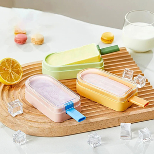 Molde de silicona de grado alimenticio para helados, bandeja para paletas de frijol mungo caseras, molde de fácil desmolde para paletas de hielo caseras. - Product Image 6