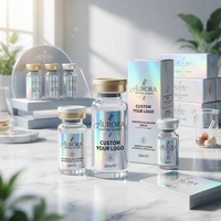 Étiquettes personnalisées pour flacons miniatures de 3 ml, 10 ml, 15 ml, autocollants en vinyle imperméables pour peptides