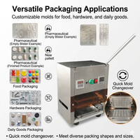 Petite machine d'emballage sous blister manuelle de bureau sans compresseur d'air, scelleuse de pilules Alu-PVC pour laboratoire