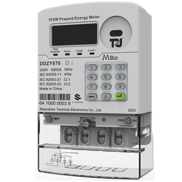 1P  M-bus/ Communication Wire Prepaid Meter Built Battery Kwh Meter Single Phase Energy Meter AMI/AMR Smart Meter